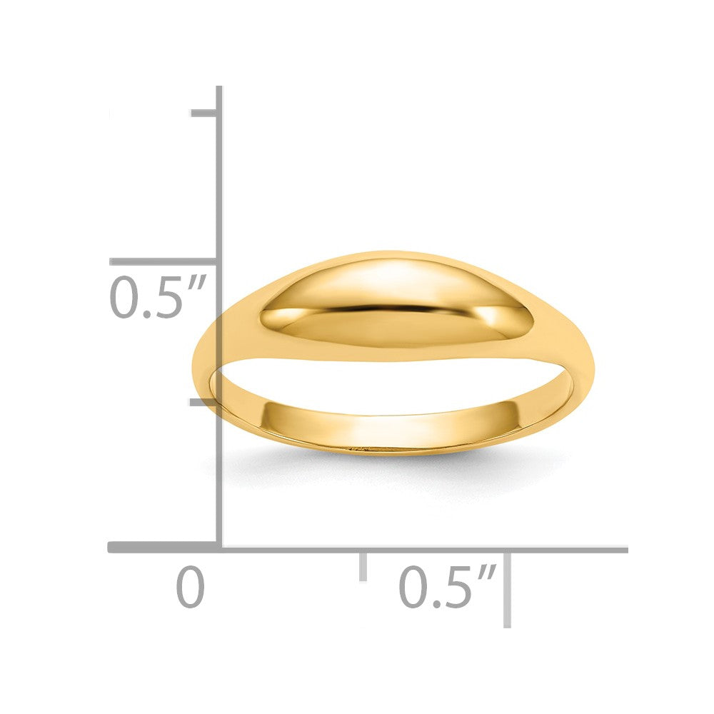 10k Childs Polished Dome Ring