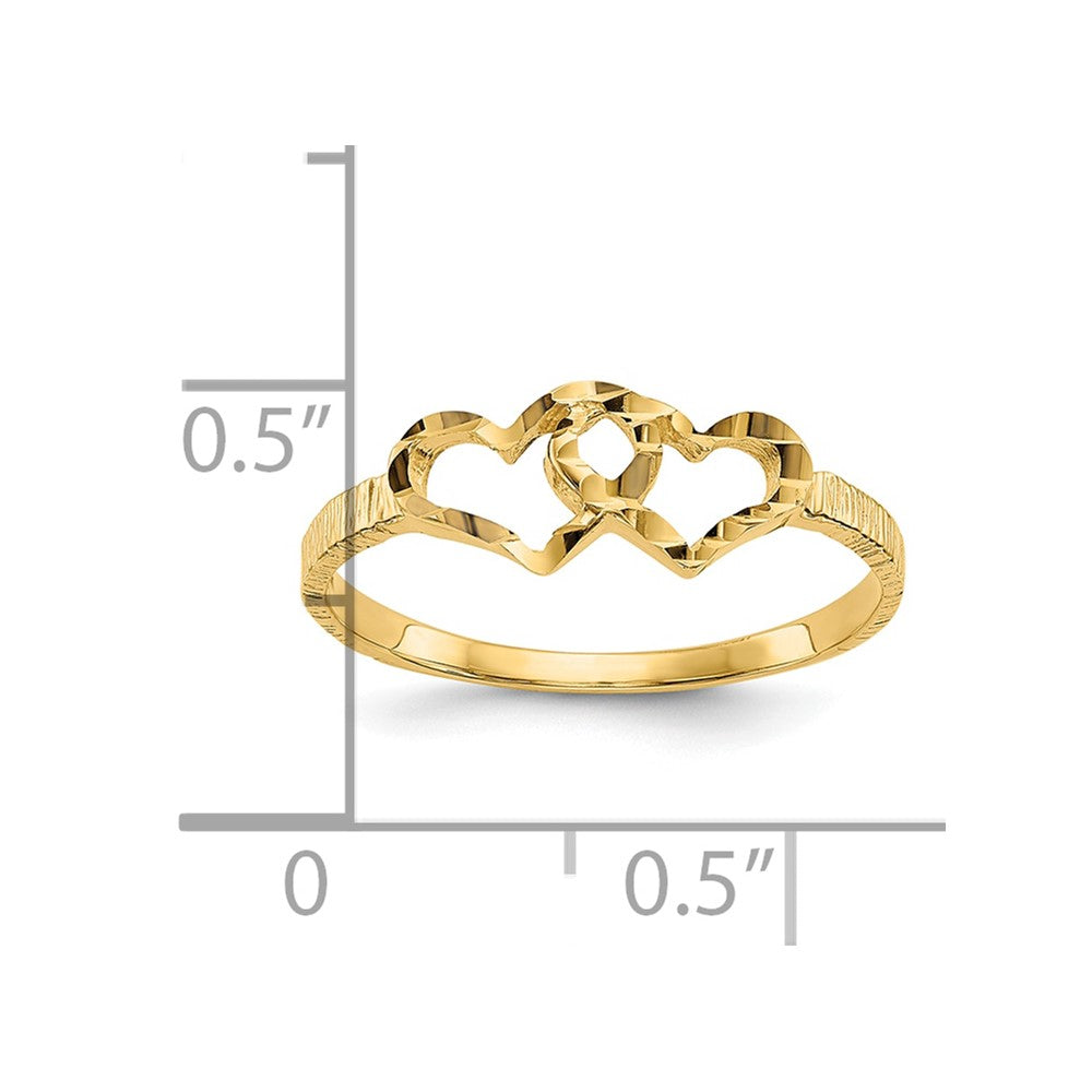 10k Children's Heart Ring