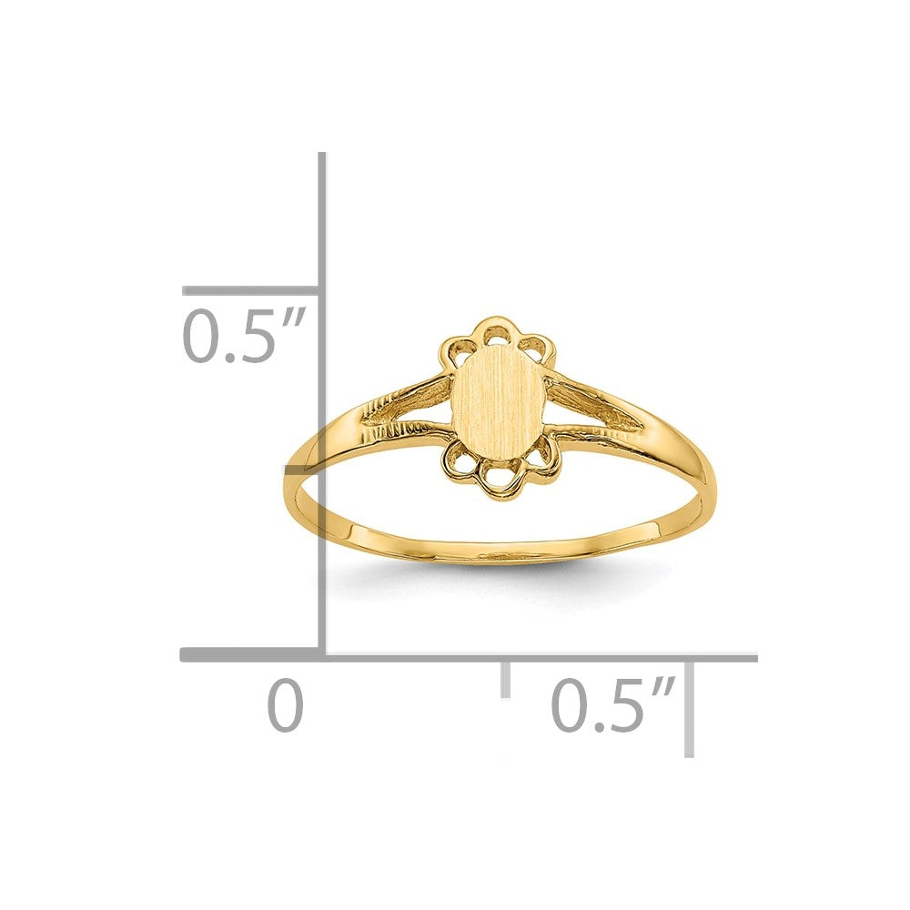 10k Childs Fancy Signet Ring