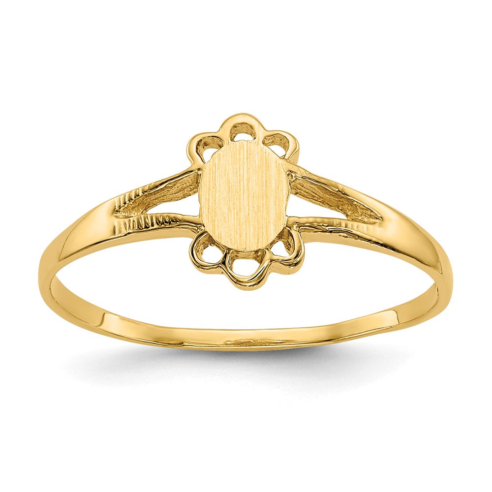 10k Childs Fancy Signet Ring