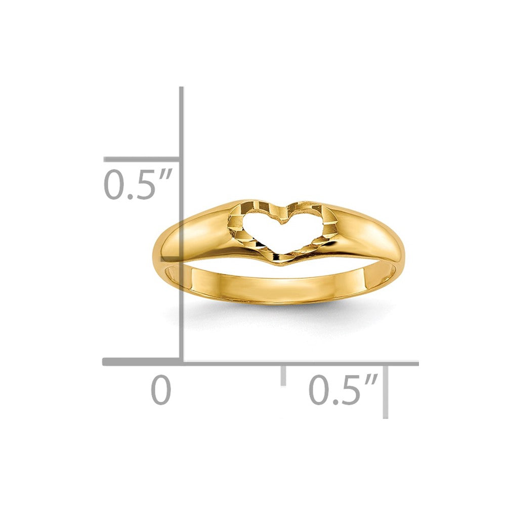 10k Children's Heart Ring
