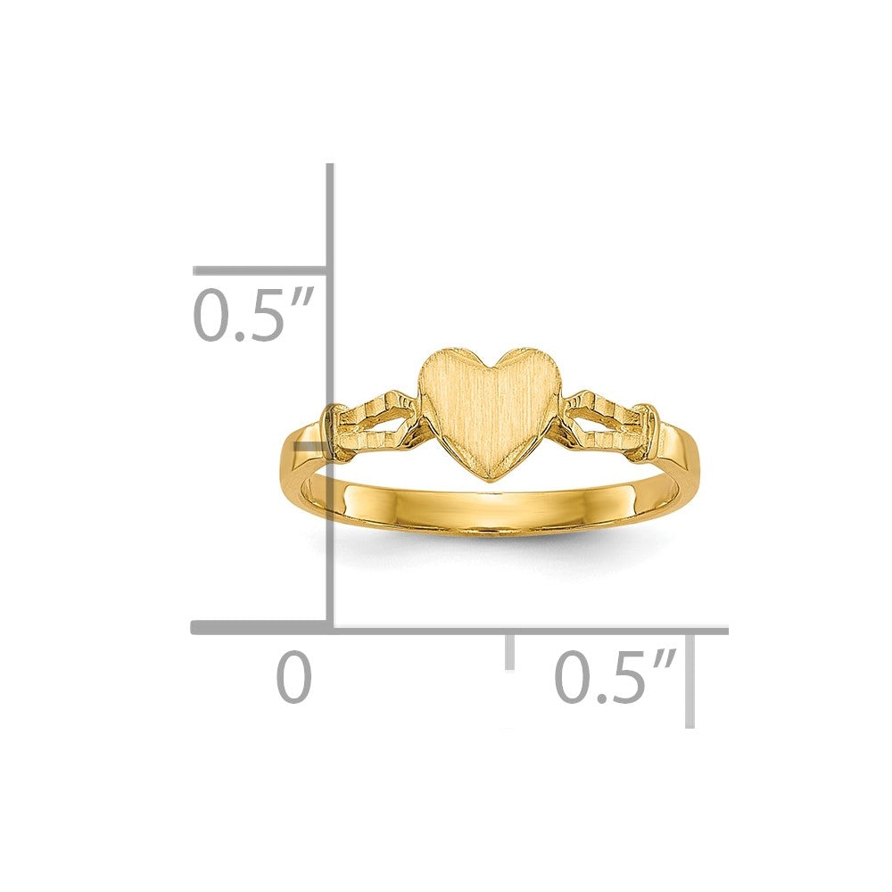 10k Children's Heart Ring