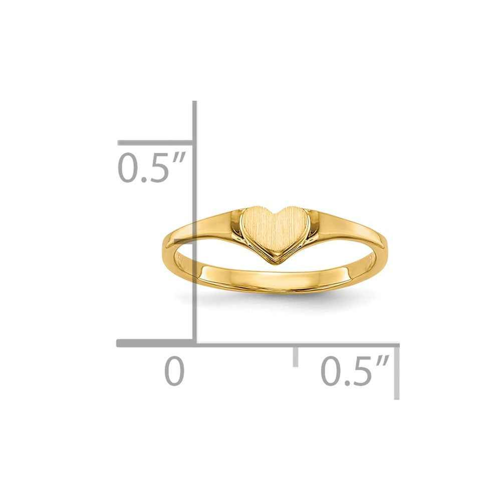 10k Children's Heart Ring