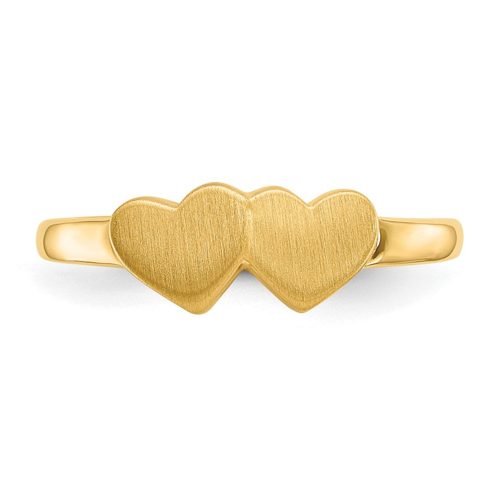 10k 5.0x5.5mm Open Back Signet Ring