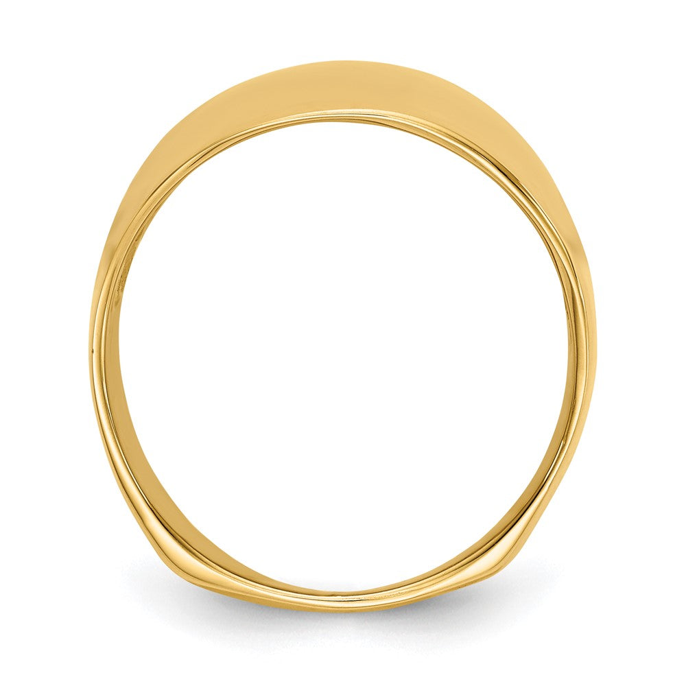 10K Polished Dome Ring
