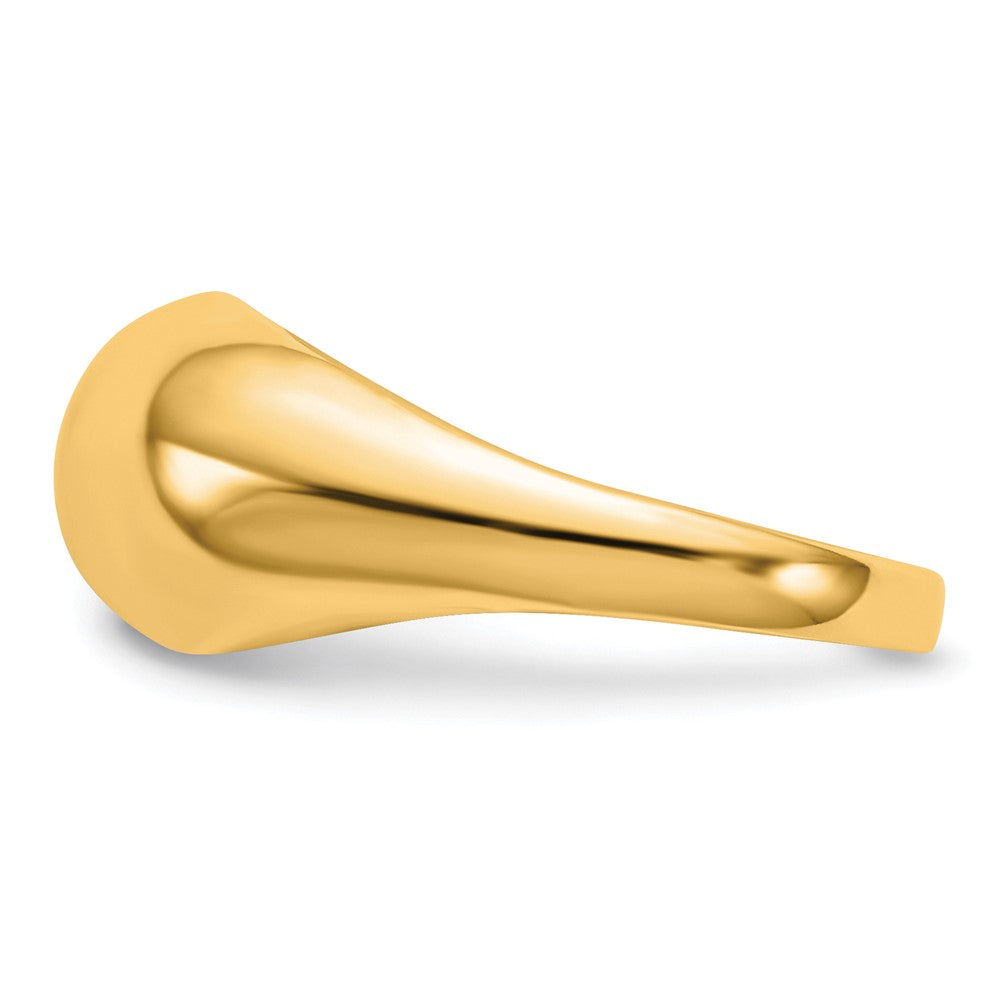 10K Yellow Gold Polished Dome Ring