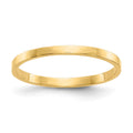10K High Polished Band Childs Ring