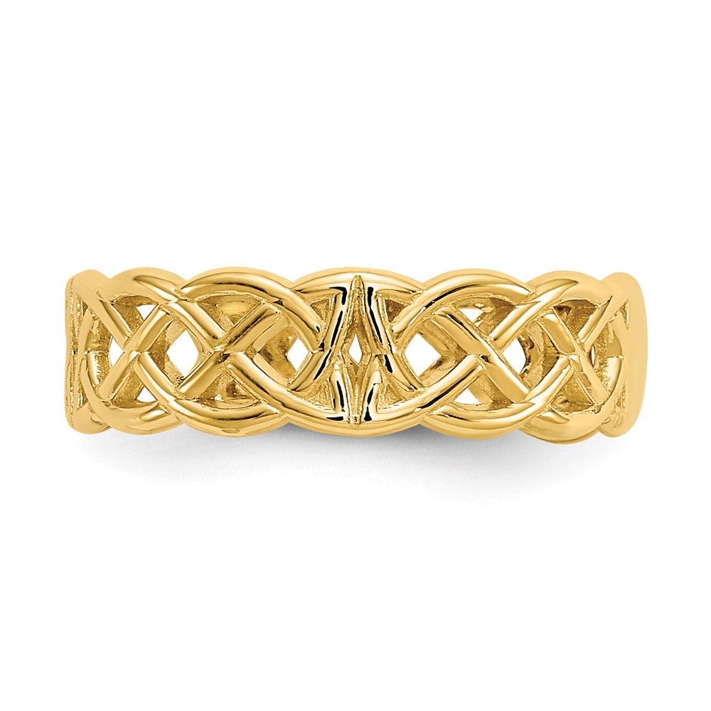 10K Celtic Toe Ring