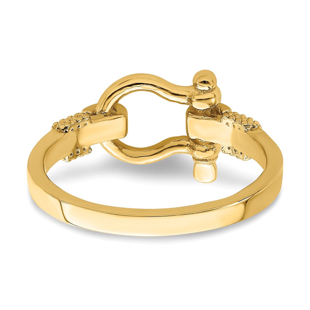 10K Shackle w/ Rope Edge Ring (Size 7)