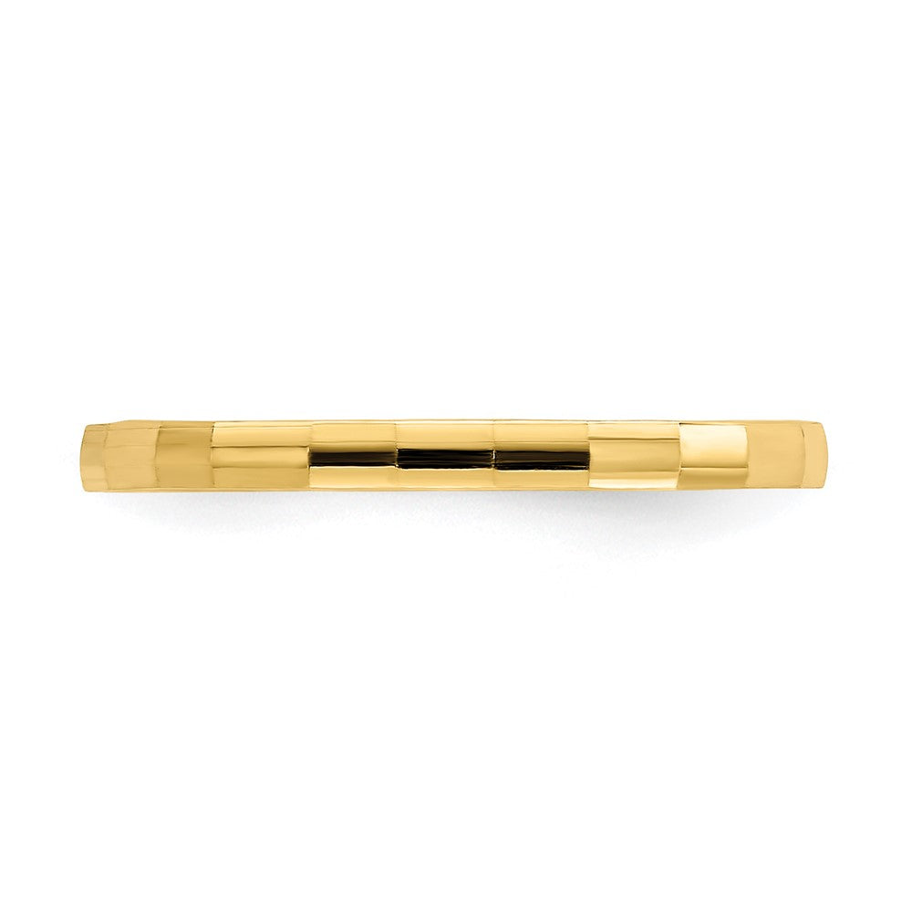 10k Bamboo Texture Baby Ring