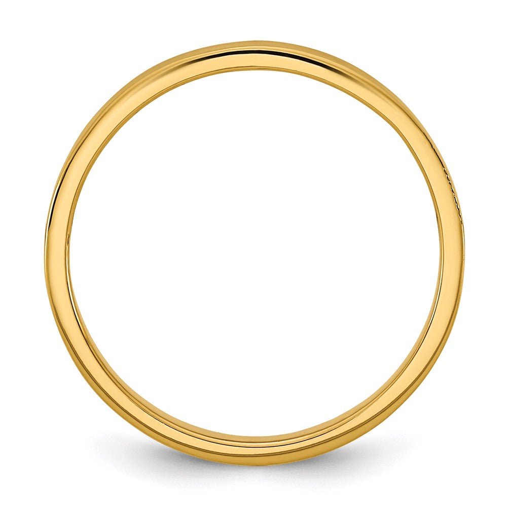 10K High Polished 2mm Band Baby / Children's Ring
