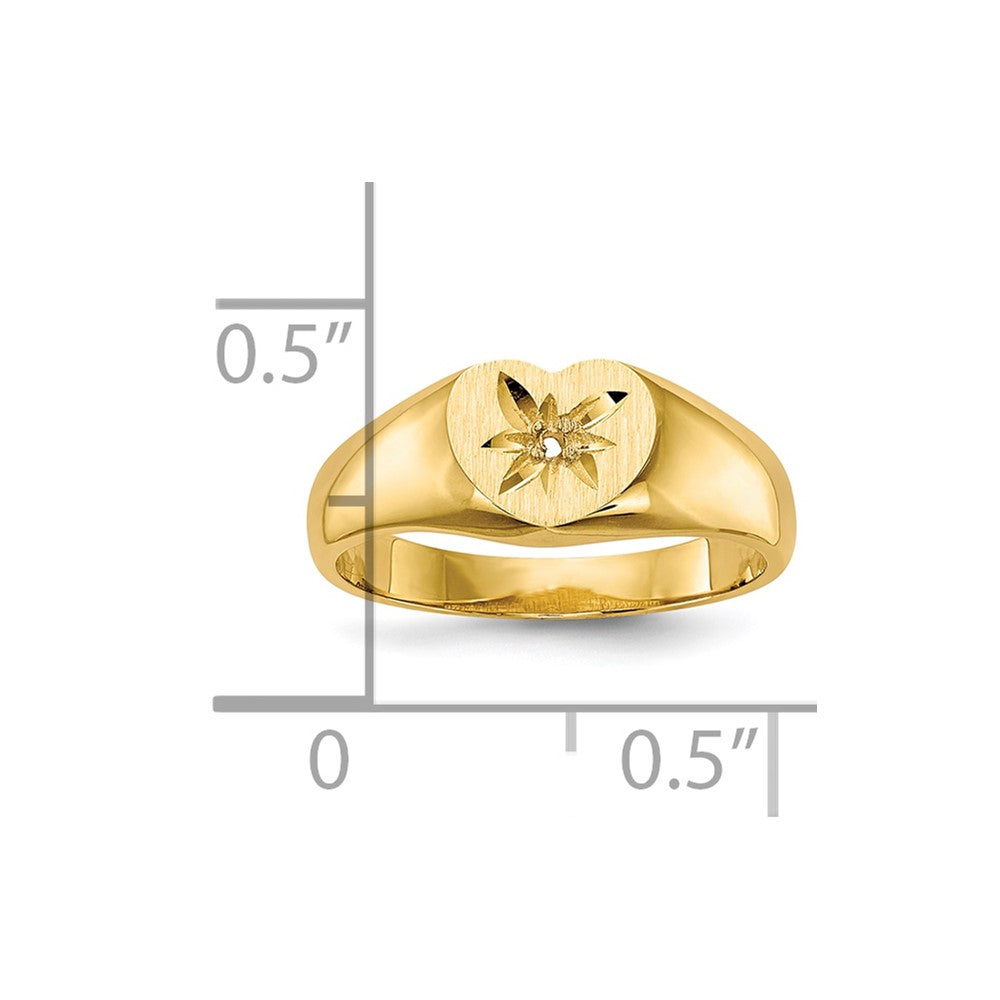 10K Childs .005ct. Diamond Ring Mounting