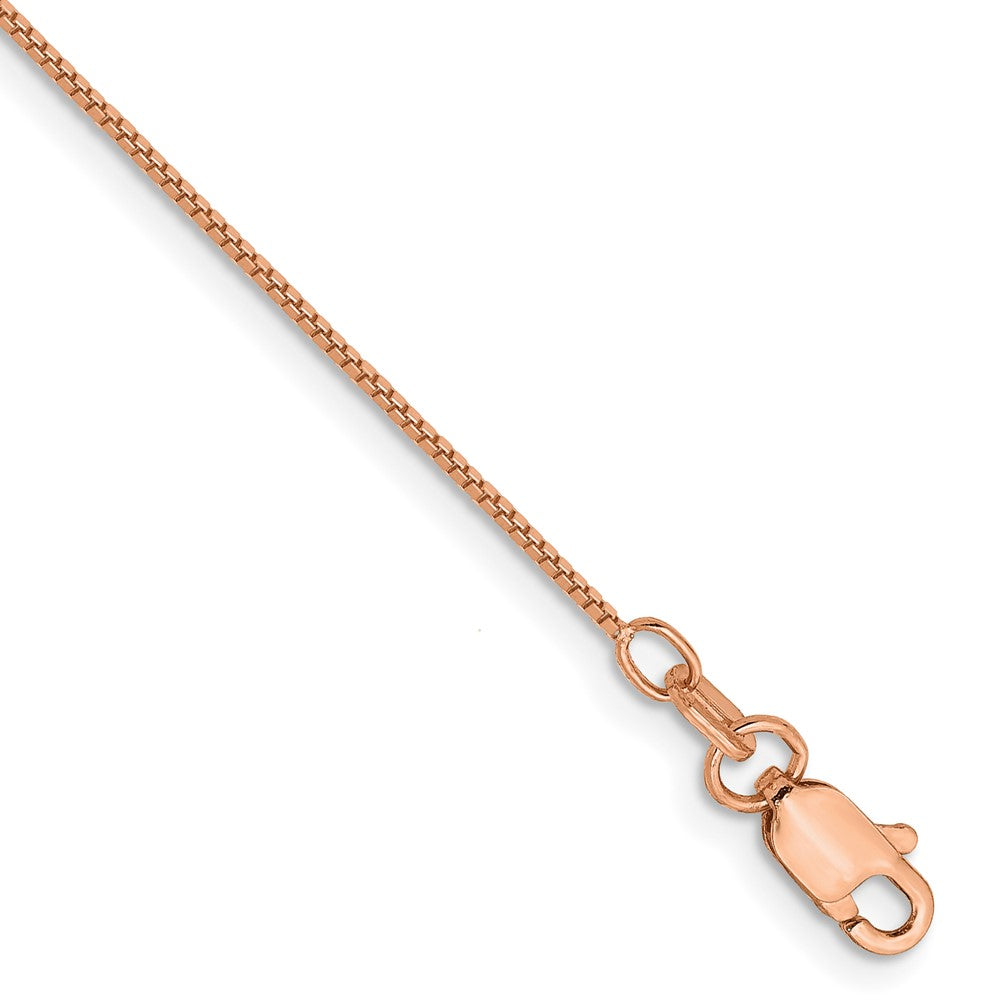 10k Rose Gold .70mm Box Chain