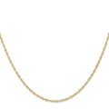 14K 1.35mm Carded Cable Rope Chain