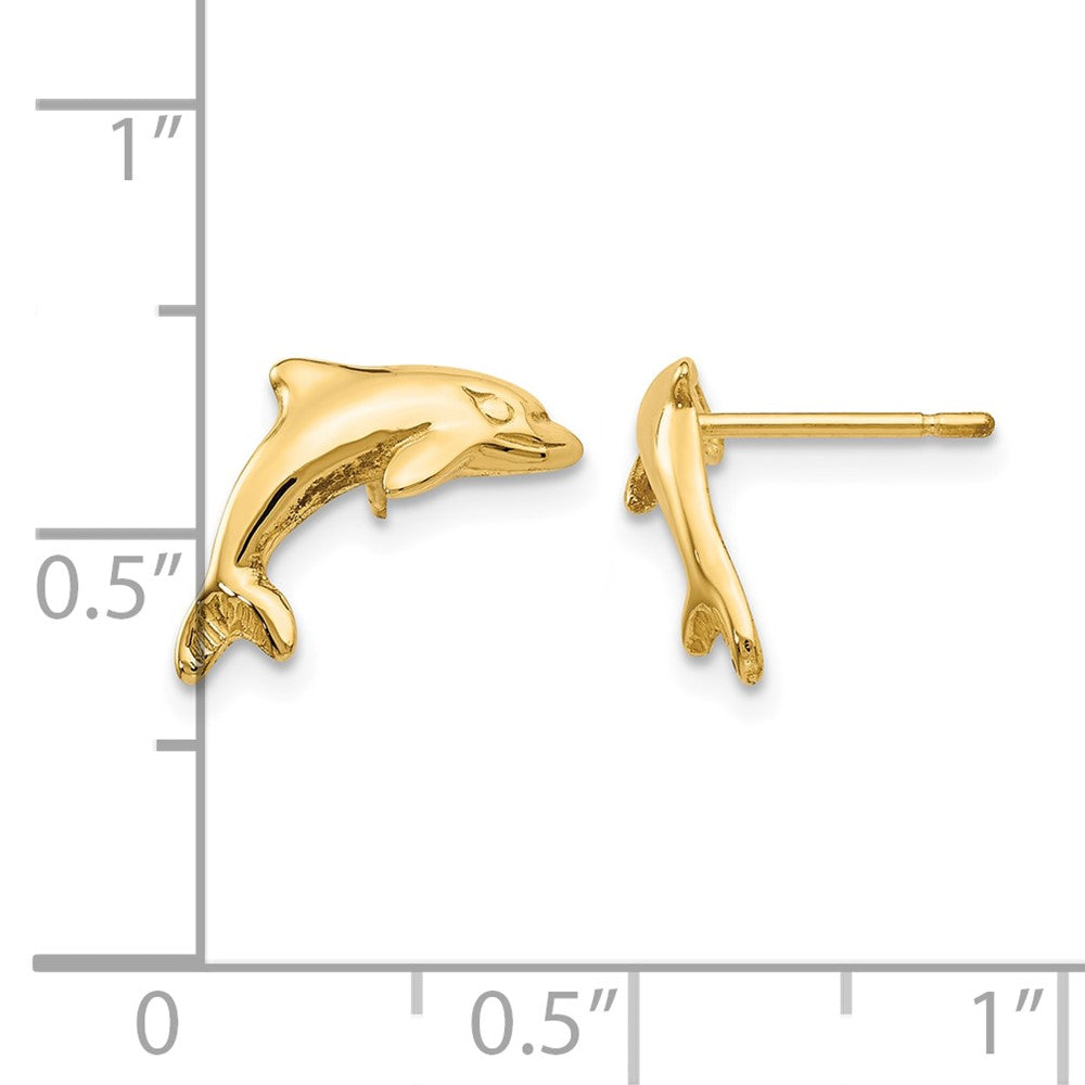 10k Dolphin Earrings