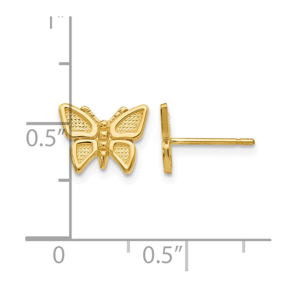 10k Polished Butterfly Post Earrings