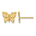 10k Polished Butterfly Post Earrings