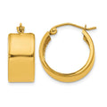 10k 8.25mm Polished Hoop Earrings