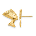 10K Nefertiti Post Earrings