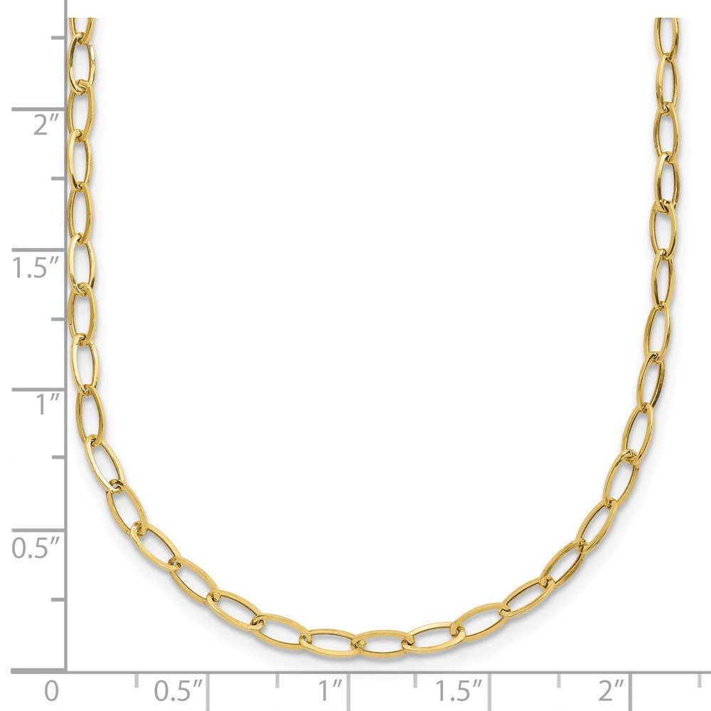10k Oval Link 18\Necklace"