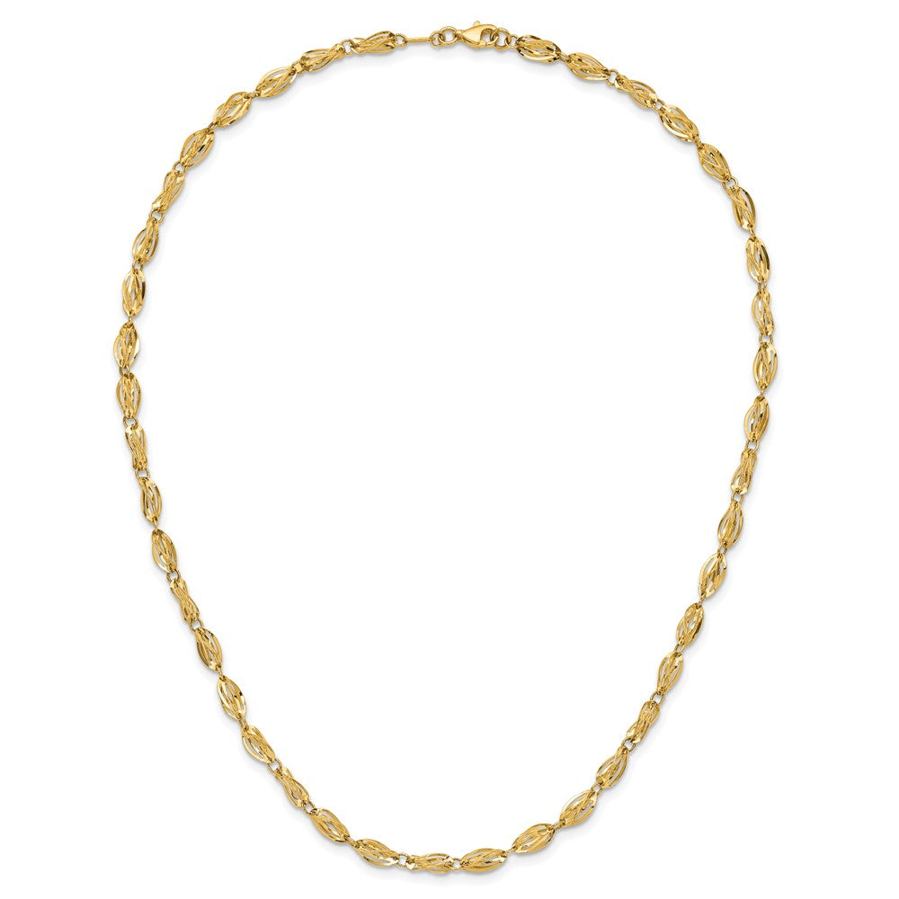 10k Fancy Link Necklace
