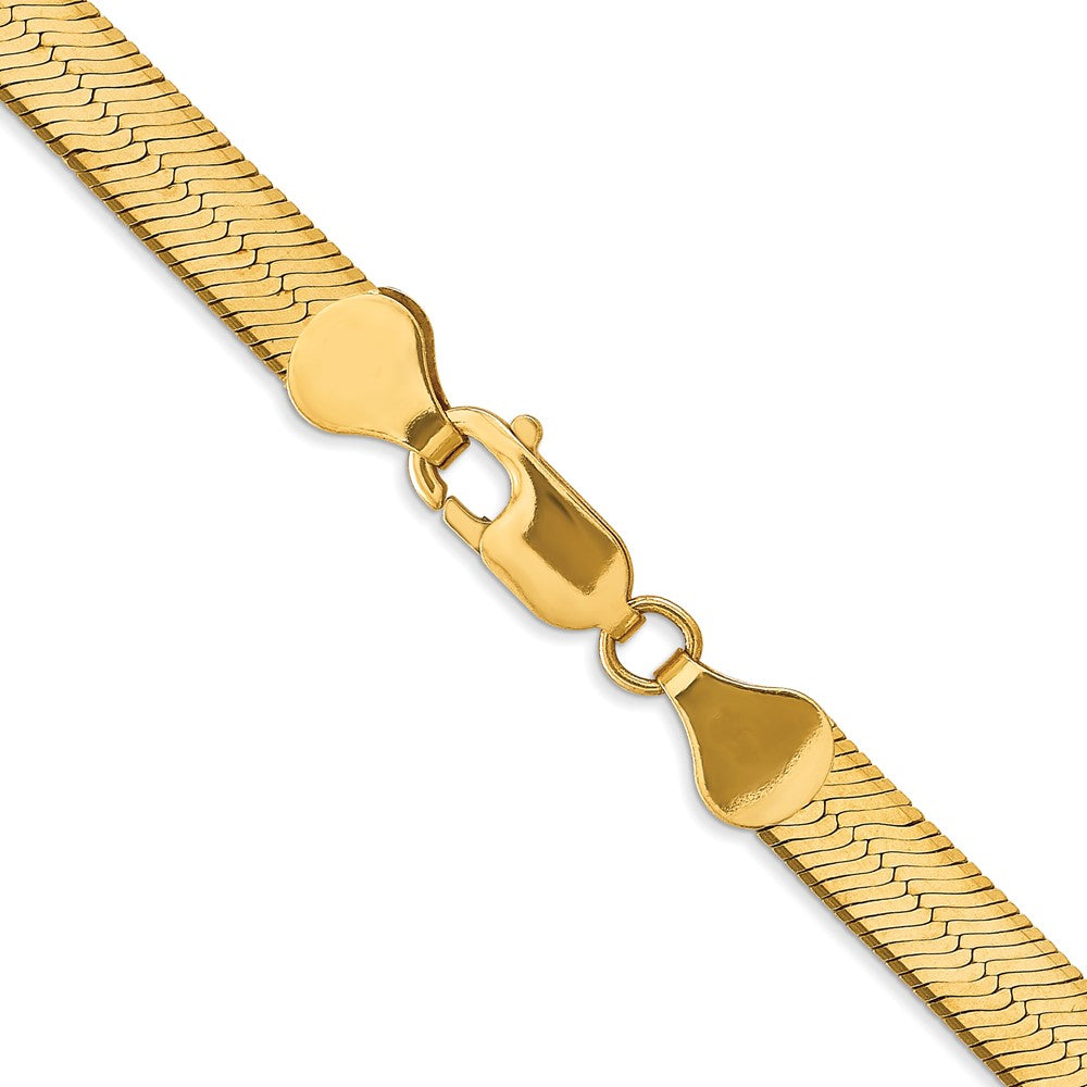 10K 6.5mm Silky Herringbone Chain