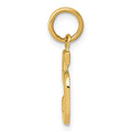 10k Small Polished Number 5 Charm