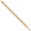 10k Lite 8.5mm Double Link Charm Bracelet