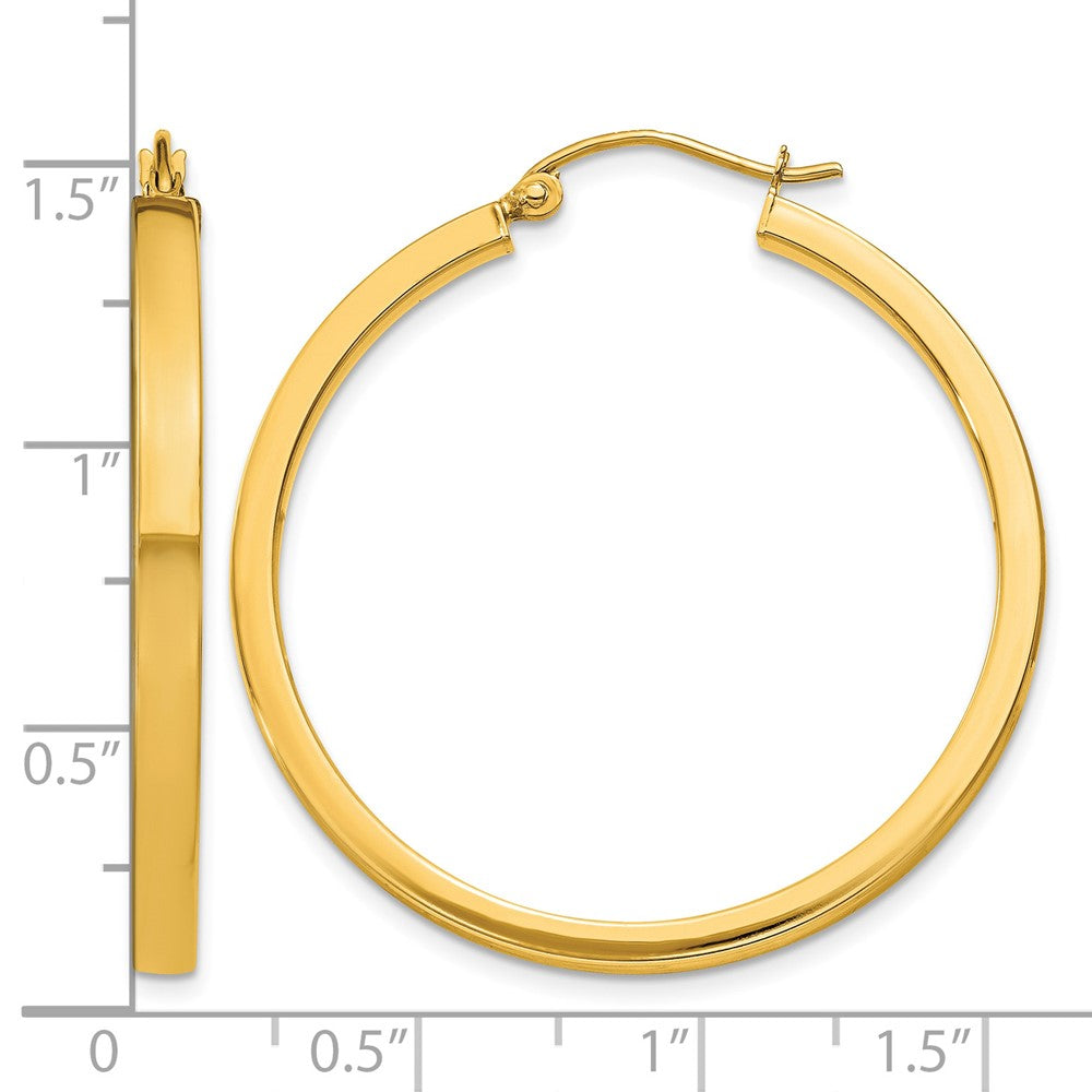 10K 2x3mm Rectangle Tube Hoop