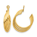 10k Polished Hoop Earring Jackets