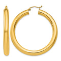 10k Polished 5mm Tube Hoop Earrings