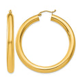 10k Polished 5mm Lightweight Hoop Earrings