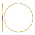 10k Polished Endless Tube Hoop Earrings