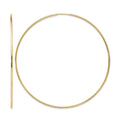 10k Polished Endless Tube Hoop Earrings