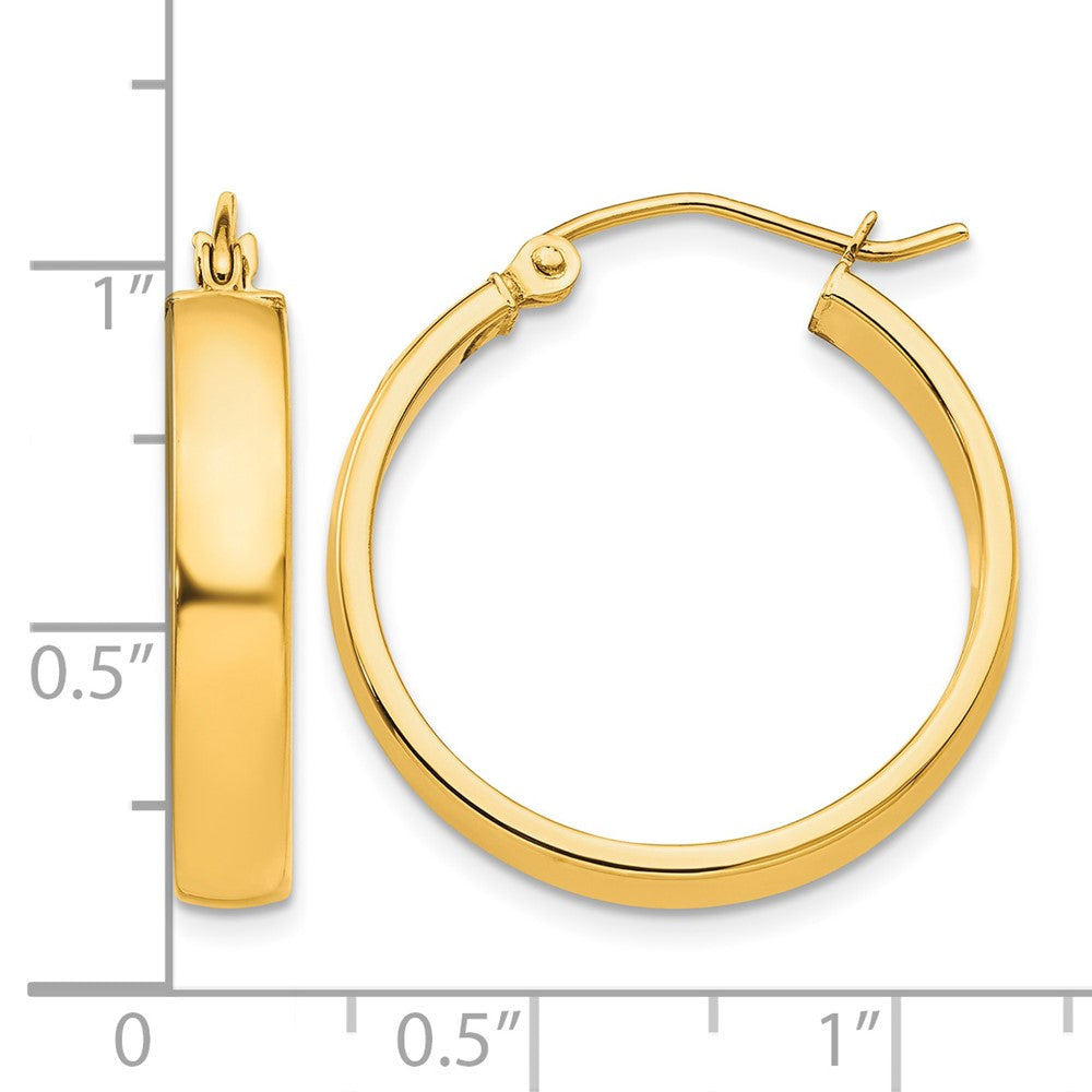 10k Polished Hoop Earring