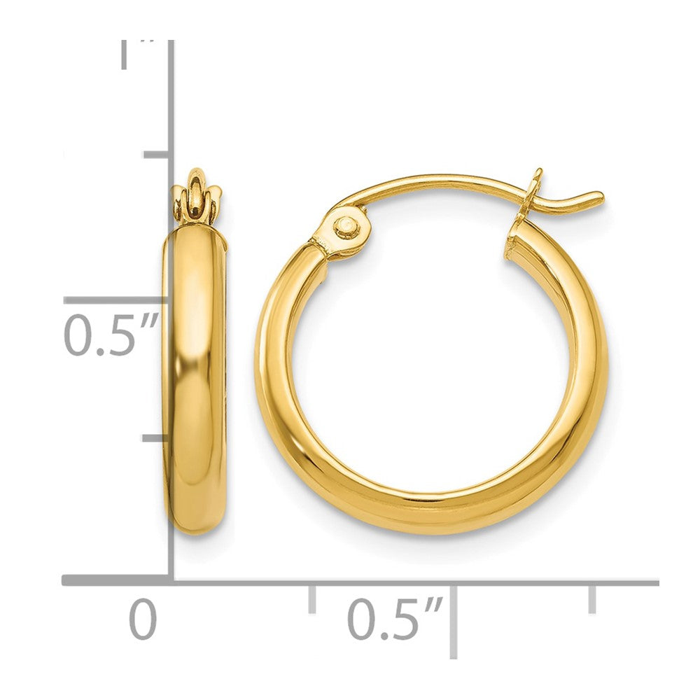 10k Polished Hoop Earring