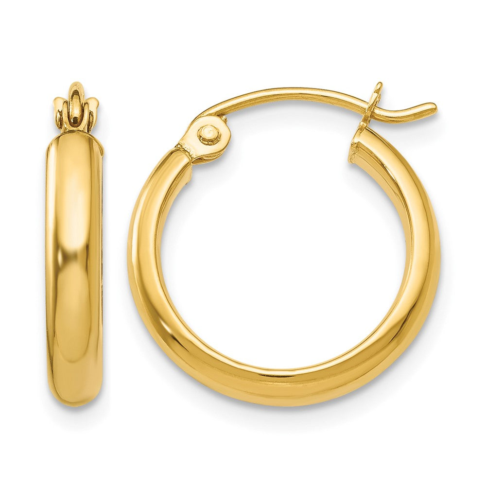 10k Polished Hoop Earring