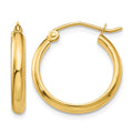 10k Polished Hoop Earring