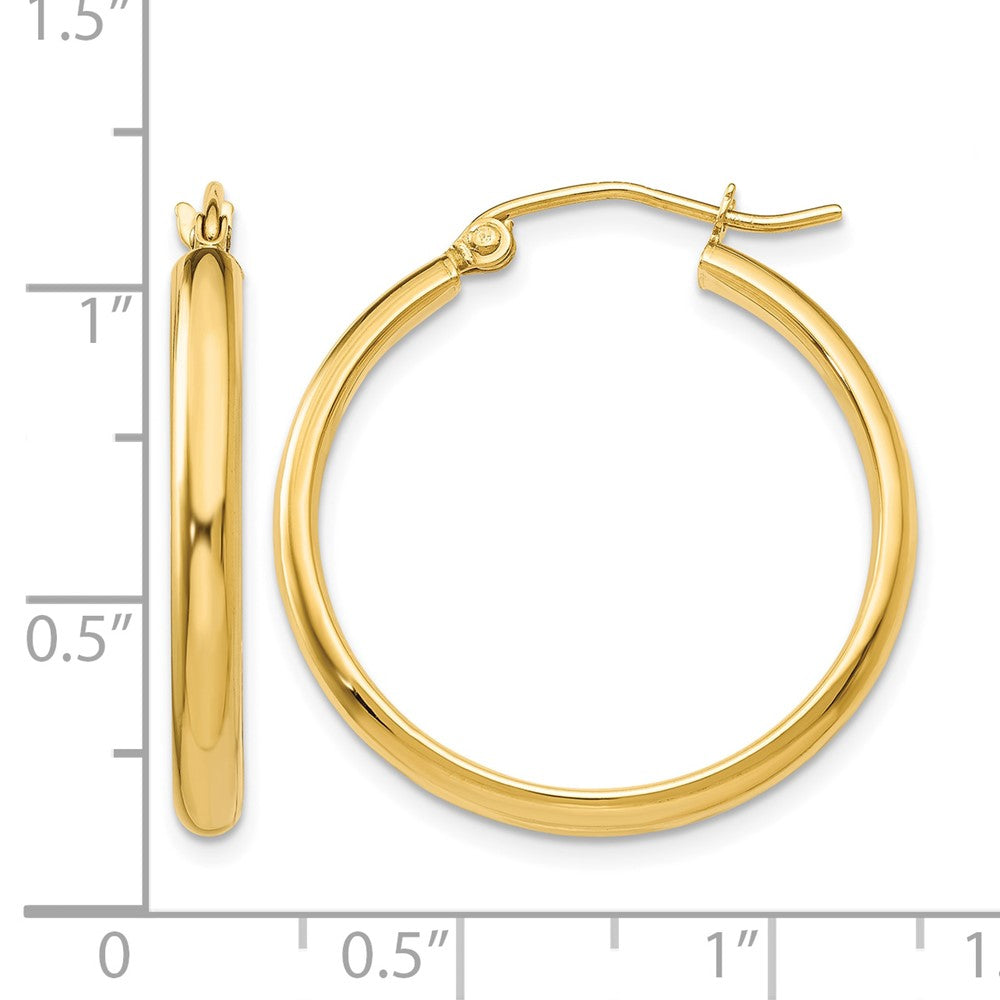 10k Polished Hoop Earring
