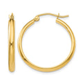 10k Polished Hoop Earring