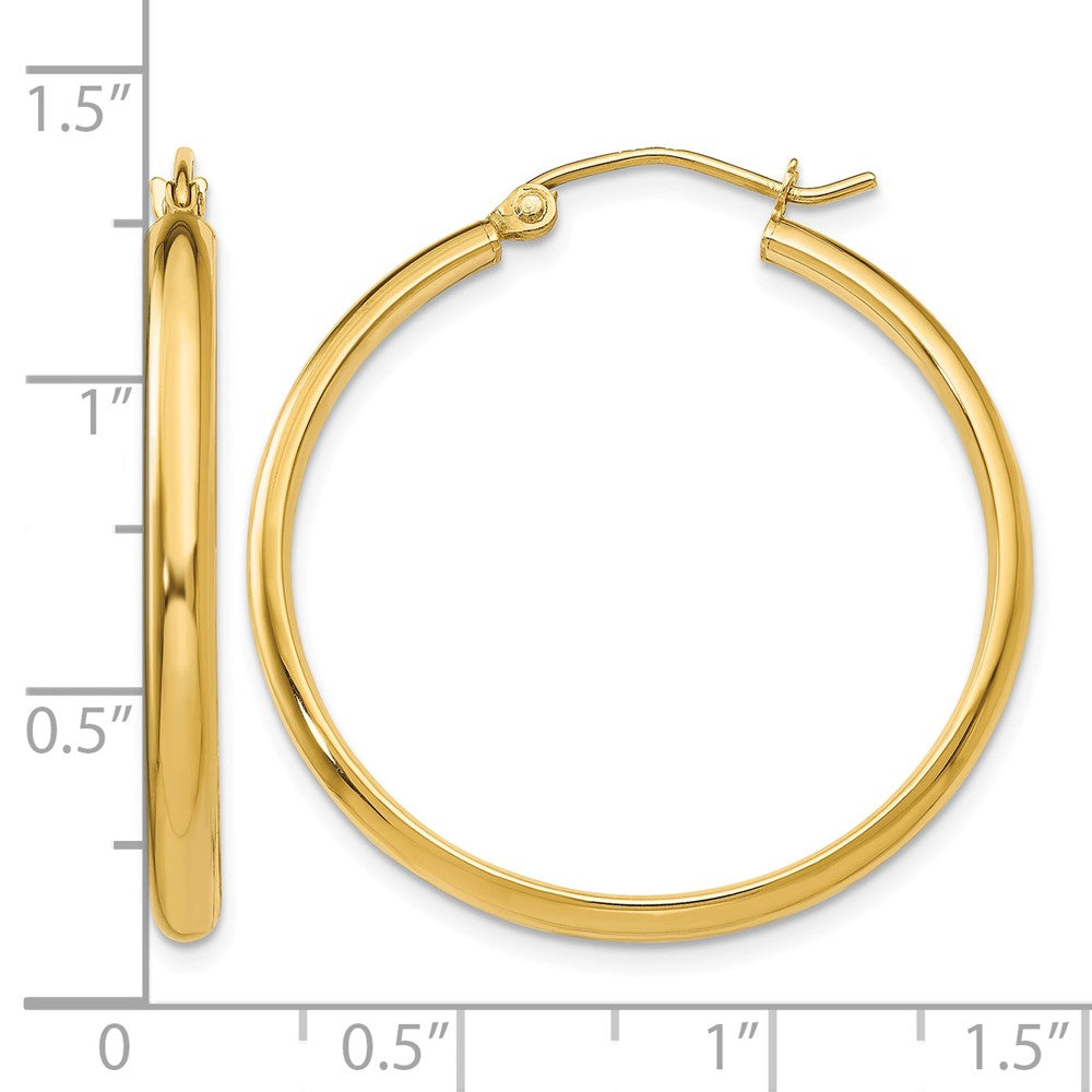 10k Polished Hoop Earring