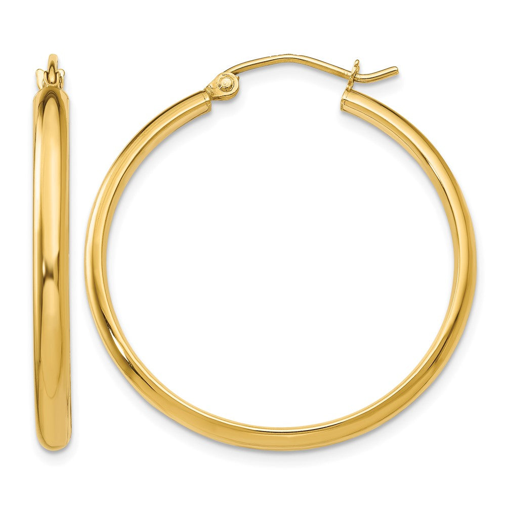 10k Polished Hoop Earring