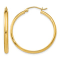 10k Polished Hoop Earring