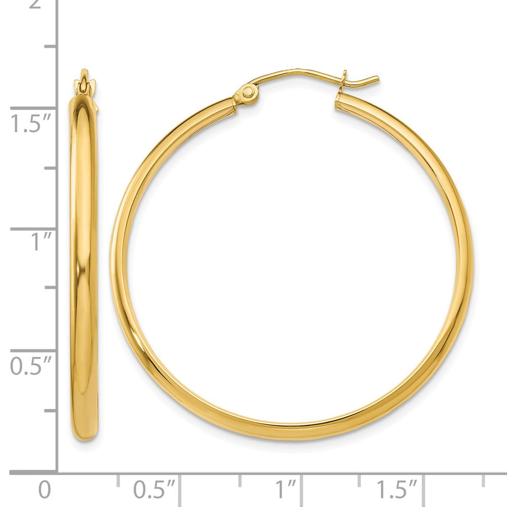 10k Polished Hoop Earring