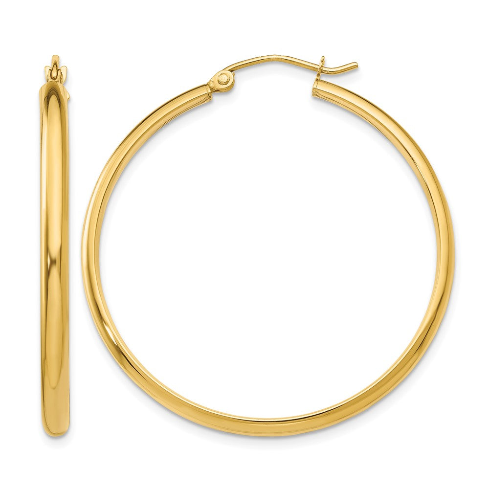 10k Polished Hoop Earring