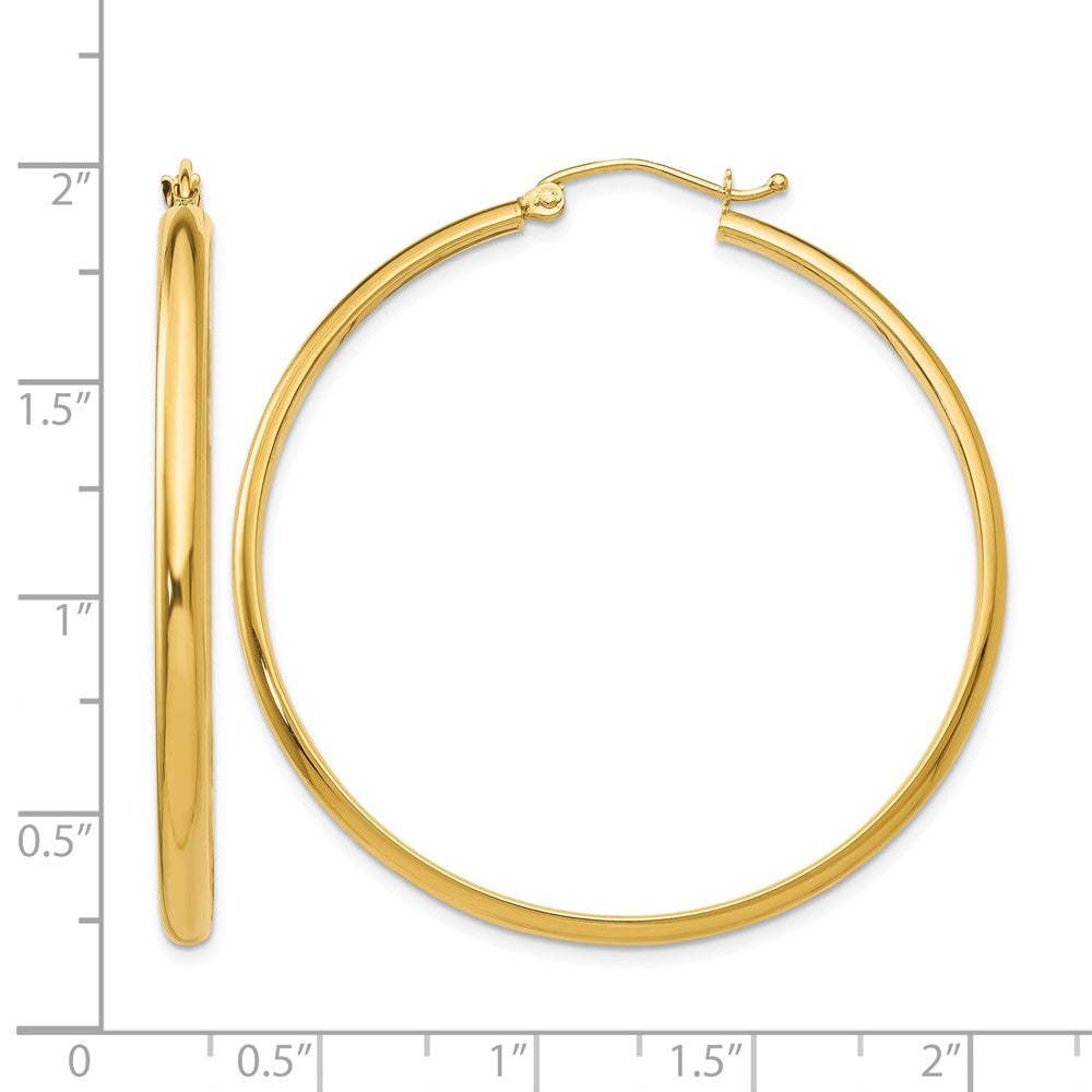 10k Polished Hoop Earring