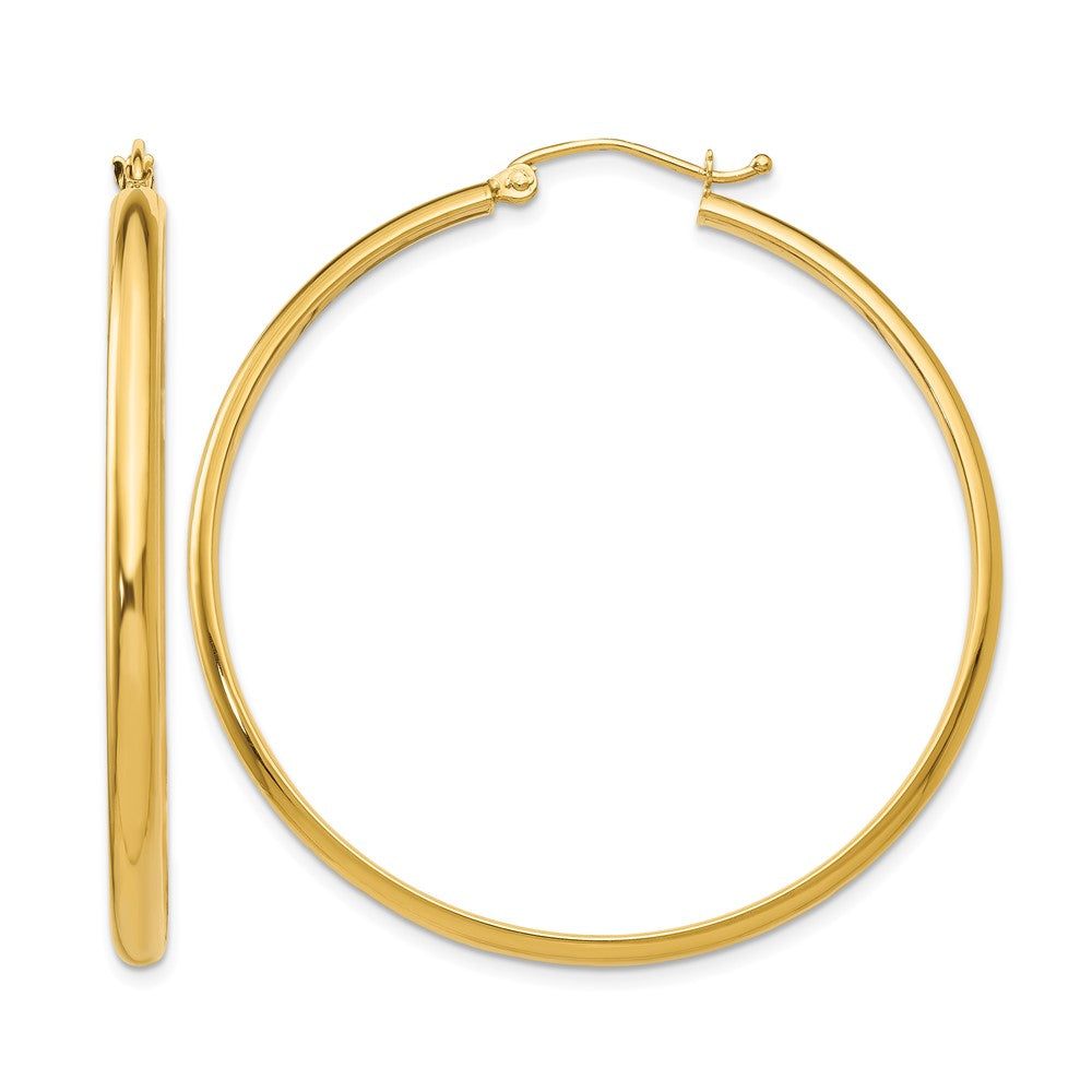 10k Polished Hoop Earring