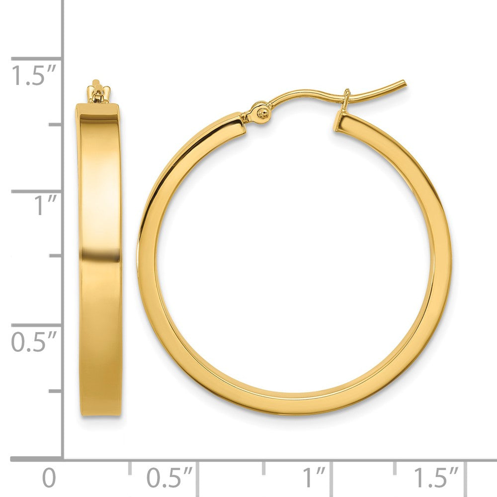 10k Polished Hoop Earring