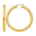 10k Polished 5mm Lightweight Hoop Earrings