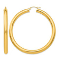10k Polished 5mm Lightweight Hoop Earrings